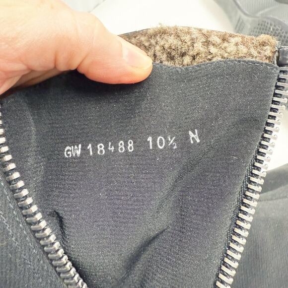 Stuart Weitzman Black Nylon Low Wedge Boots Women's 10.5N Side Zip Made in Spain - Picture 9 of 11